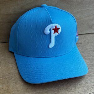 MITCHELL & NESS PHILADELPHIA PHILLIES STAR LOGO PRO PINCH SNAPBACK HAT NEW